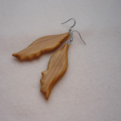 „LONG WAVES“ - Wooden Earrings