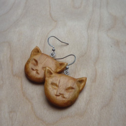 „CATS“ - Wooden Earrings