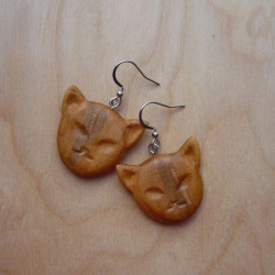 „CATS“ - Wooden Earrings