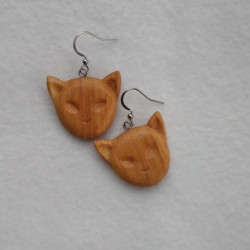 „CATS“ - Wooden Earrings